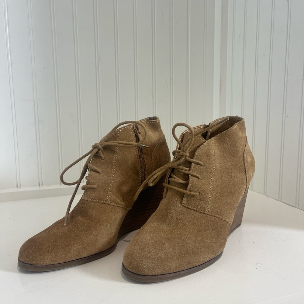 Lucky Brand Brown Suede Ankle Booties